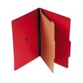 Universal Battery Universal Pressboard Classification Folders Lgl 4-Section Ruby Red 10/box 10213